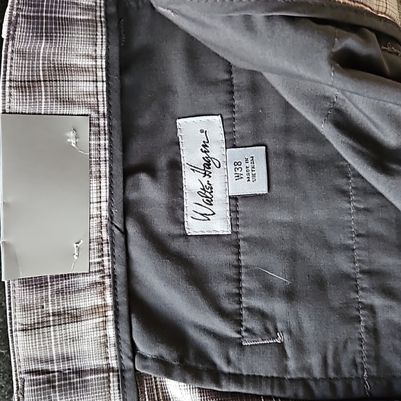 Walter Hagen Mens Grey Plaid Golf Shorts Size 38 - Picture 10 of 14